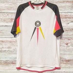 Soccer Fussball Jersey DFB White Red Yellow